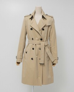 MG9026〇英国製*バーバリー BURBERRY LONDON*トレンチコート*中わたライナー/着脱可*裏ノバチェック柄*ベルテッドコート*6*ベージュ系