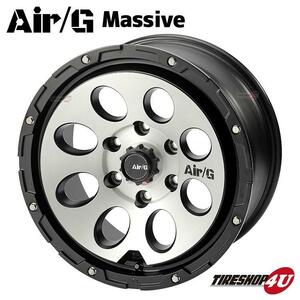 4×4 Engineering Air/G Massive FACE3 19x8.0J 6/139.7 +20 MBB マットブラックブラッシュド 1本から送料無料