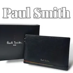 良品 Paul Smith レザー ブラック 箱付 パスケース メンズ 6571