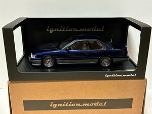 [1円〜]イグニッションモデル　ignition model 1/18 Nissan Leopard (F31) 後期型　アルティマ　ダークブルー/シルバー　窓浮きあり