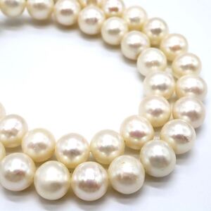 1円〜!!ソーティング付き!!《本真珠ネックレス》N 約50.6g 約42.5cm pearl necklace jewelry パール ジュエリー DB0/DB0.M177