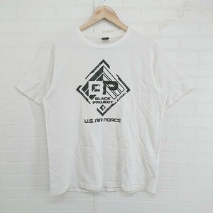 ◇ AVIREX アヴィレックス プリント 半袖 Tシャツ カットソー サイズL オフホワイト メンズ E