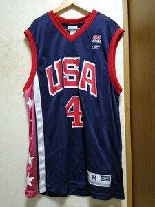 アレン・アイバーソン レプリカユニフォーム（ジャージ）Mサイズ/アメリカ代表 TEAM USA ドリームチーム/リーボック製 REEBOK/アテネ五輪