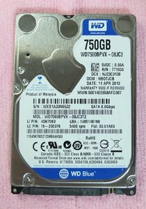 WD 2.5インチ HDD 750GB 使用時間 3,118H