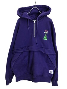 XLARGE エクストララージ パーカー　ロゴ パープル Ｍ 44819161■