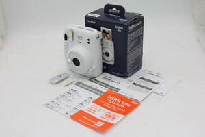 Y1332 【元箱付き】 富士フィルム Fujifilm Instax Mini 11 アイスホワイト インスタントカメラ 説明書・ストラップセット ジャンク
