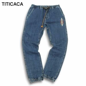 TITICACA チチカカ 通年 ネイティブ刺繍★ ストレッチ クライミング デニム ジョガー パンツ ジーンズ Sz.M　メンズ　A4B04447_9#R