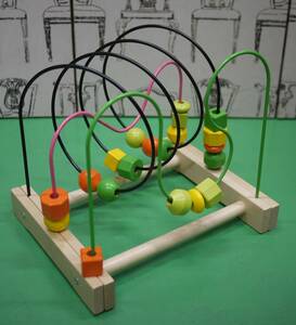 美品 IKEA イケア ムーラ ビーズコースター 902.948.85 MULA 知育 玩具 運動能力促進 論理的思考力向上