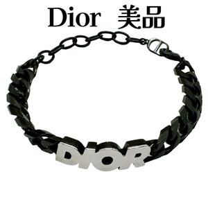 クリスチャンディオール DIOR チェーンリンク ブレスレット CD