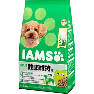 （まとめ買い）マース アイムス 成犬用 健康維持用 チキン 小粒 2.6kg 犬用フード 〔×3〕