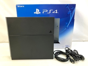 01w3615★1円~ PlayStation 4 PS4 本体 CUH-1200A 500GB ジェットブラック 動作確認済み 中古品