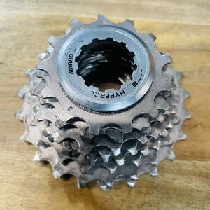 【良品】 シマノ CS-7401 DURA-ACE 8s カセット スプロケット CS-7400 13-23T 74デュラ HG 8速 ビンテージ オールド クリーニング済 摩耗少