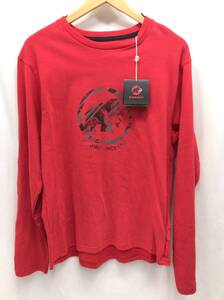 MAMMUT マムート 長袖Tシャツ レッド サイズL メンズ タグ付き SS-292571