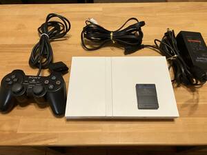 美品 PS2 SCPH-70000CW ホワイト 付属品あり プレイステーション2