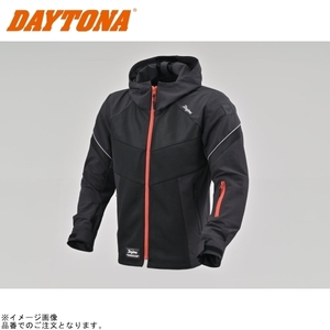 DAYTONA デイトナ 46818 DJ-010 ハーフメッシュパーカー ブラック/レッド サイズ:M