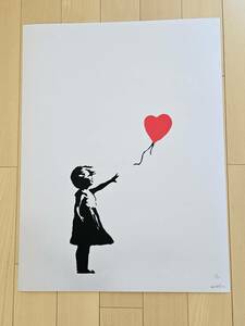 【模写】バンクシー Girl with Balloon シルクスクリーン 70.0 × 50.0 cm