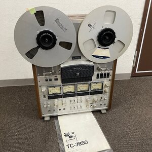 m002 URA(140) 1円～SONY ソニー TC-7850 オープンリールデッキ 4チャンネル機　取説付 ジャンク品扱い