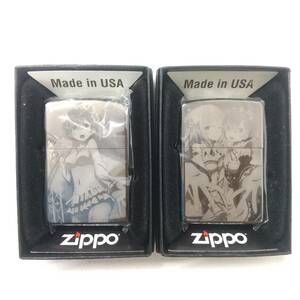 2084【未使用品 2個セット】ZIPPO Re:ゼロから始める異世界生活 リゼロ Ver.2 A エミリア・Ver.2 B レム ジッポー