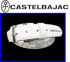 ★\20900〓CASTELBAJACカステルバジャック〓35mm刺繍ベルトwhite09