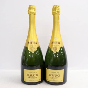 1円～【2本セット】KRUG（クリュッグ）グランキュヴェ ブリュット 12.5% 750ml ※ラベルキズ T24K090034