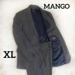 ＊極美品＊ H.E. BY MANGO スーツ セットアップ グレー　XL 50