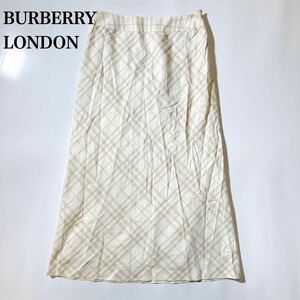 BURBERRY LONDON バーバリー 三陽商会 ロングスカート チェック柄 38 M レディース C102408-25