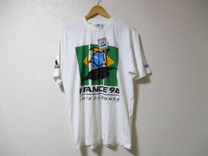 ADIDAS アディダス　フランスワールドカップ 98 　 Tシャツ 　90s　　　（３E　ケ