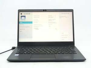 中古　TOSHIBA　G83　Core8世代i5　4GB　SSD256GB　13型　BIOSまで表示　　詳細不明　　ジャンク扱い 　