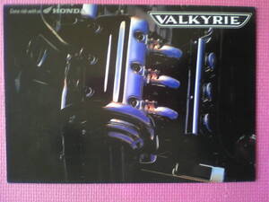 美品　貴重　ワルキューレ　カタログ　ホンダオブアメリカ・SC３４　１９９６年５月　 当時物　VALKYRIE