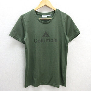 G■コロンビア/Columbia スチュアートスプリングスTシャツ/PL2750【L】緑系/LADIES/122【中古】■