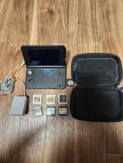 Nintendo 3DS LL ゲームカセット6 + 充電器 + ケース