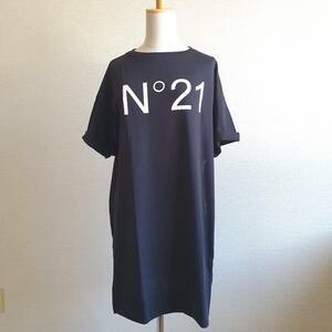 【新品・未使用】N°21 KIDS ロゴロング Tシャツ black　16Y　N21827N0153