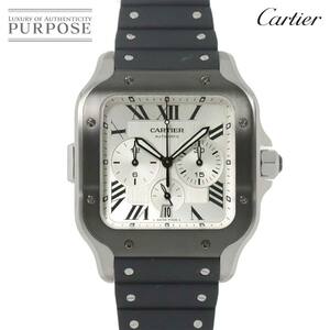 カルティエ Cartier サントスドゥカルティエ クロノグラフ XL WSSA0017 メンズ 腕時計 デイト 自動巻き Santos De Cartier 90230774