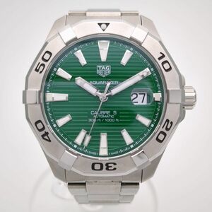 タグホイヤー　WAY2015.BA0927　アクアレーサー　自動巻き　キャリバー5　グリーン　TAG HEUER　メンズ　腕時計　中古　◆3114/高洲店