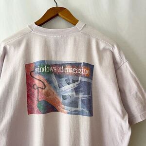 90s Windows NT Magazine シングルステッチ Tシャツ XL ビンテージ 90年代 ウィンドウズNT マガジン IT企業 オリジナル ヴィンテージ