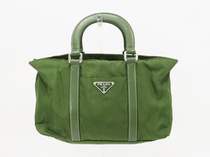 ◇【PRADA プラダ】ナイロン×レザー 2WAYハンドバッグ