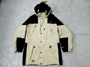 美品 90s ビンテージ EDDIEBAUER EBTEK GORE-TEX ゴアテックス マウンテンパーカー XS 黒 ベージュ 90年代 // アウター S