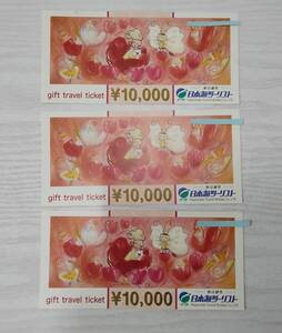 日本海ツーリスト　ギフトトラベルチケット　10000円×3枚　30000円分　保管品　現状品