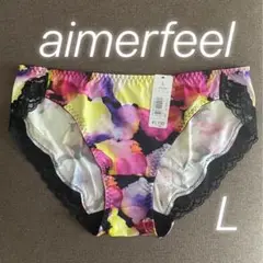 エメフィールaimerfeelショーツショッキングピンクイエローL