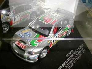 SKID 1/43 HYUNDAI ヒュンダイ ACCENT アクセント NO14 WRC カタルニヤ 2000