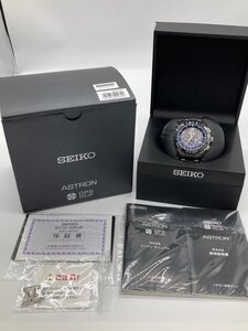 キングラム[41]1500本限定 一部不良 SEIKO セイコー アストロン 8X42-0AA0-3 電波ソーラー 黒文字盤 クロノグラフ 腕時計 6541