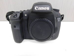 【ジャンク品】Canon EOS 7D ボディ ストラップ バッテリー 3点セット 動作未確認 キャノン カメラ デジタル一眼レフ 激安1円スタート