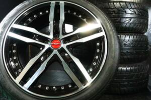 AME シャレン XF-55 モノブロック 18×7.5J +48 PCD114.3/5H バリ山 225/45R18 オデッセイヴェゼルCX-3ステップワゴン80系ノアVOXY