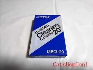 8mmビデオクリーニングカセット20 TDK 8 ECL-20 [未開封]