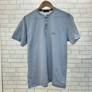 新品 タグ付き 日本製 DAKS 半袖 Tシャツ グレー 綿70% 麻30% メンズ M