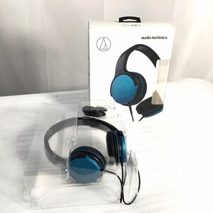 【未使用中古品】 オーディオテクニカ / audio-technica ポータブルヘッドホン ATH-AR1 ターコイズブルー 有線（ワイヤード） 30018874