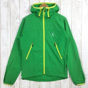 Men's S グリーン系 Haglofs ( ホグロフス ) ボア フード Boa Hood ソフトシェル フーディ ジャケット 601