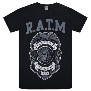 RAGE AGAINST THE MACHINE レイジアゲインストザマシーン Grey Police Badge Tシャツ Lサイズ オフィシャル