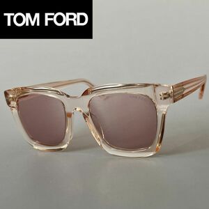 トムフォード サングラス FT0690 レディース メンズ TOM FORD 【新品】 スクエア ピンク UVカット クリア 人気 イタリア製 日本未流通