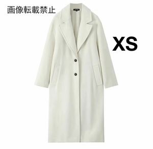 vintage ヴィンテージ レトロ ロングコート チェスターコート アウター XSサイズ レディース★ZARA 好きな方に★2024 A/W 秋新作 新品★